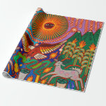 Oaxaca Mexico Mexican Mayan Tribal Art Boho Travel Wrapping Paper
