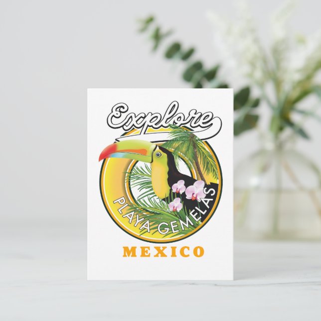 Oaxaca Mexico travel logo Postcard (Standing Front)
