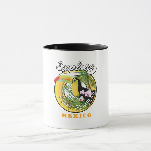 Oaxaca Mexico travel logo T-Shirt Mug (Center)