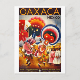 Oaxaca Mexico vintage travel Postcard