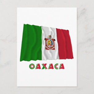 Oaxaca Waving Unofficial Flag Postcard
