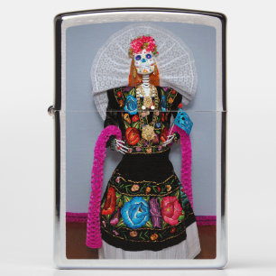 Oaxacan Calavera Catrina Zippo Lighter