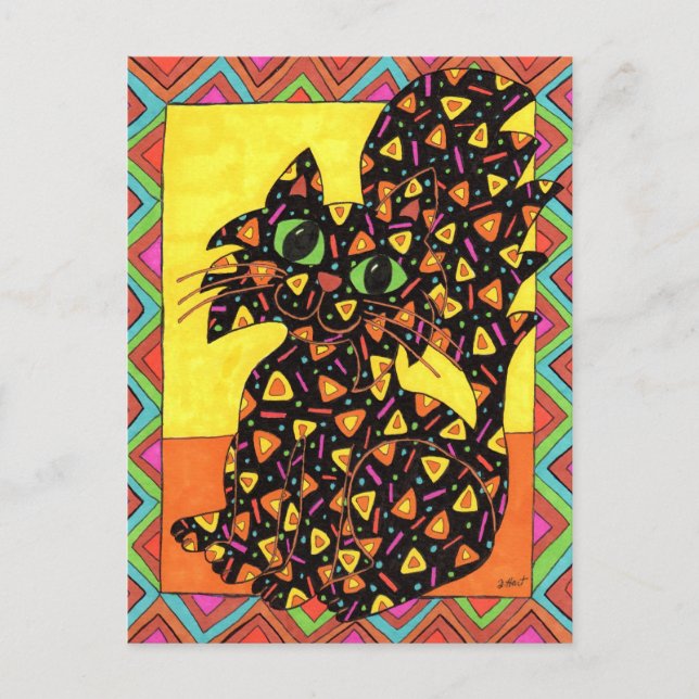 Oaxacan Cat Postcard (Front)