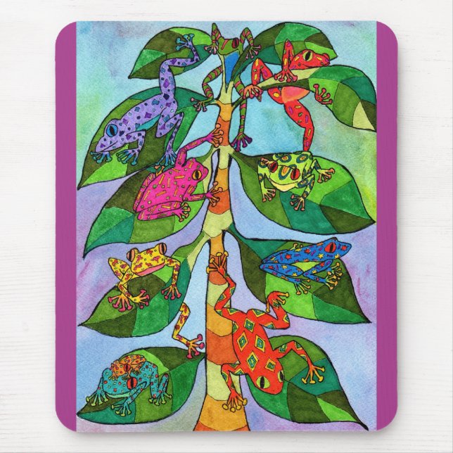 Oaxacan Frog Tree of Life Mouse Pad (Front)