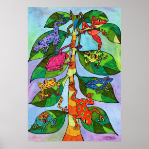 Oaxacan Frog Tree of Life Poster