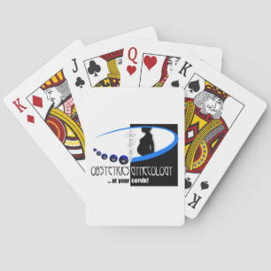 OB / GYN AT YOUR CERVIX OBSTETRICIAN HUMOR POKER CARDS