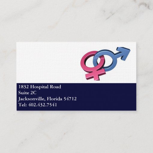OB-GYN Business Card Sample | Zazzle
