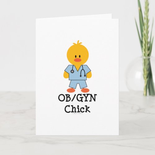OBGYN Chick Greeting Card