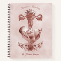 Ob/Gyn Midwife Floral Childbirth Cervix Ovaries