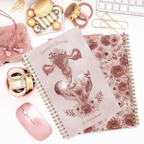 ObGyn Midwife Floral Childbirth Cervix Ovaries Planner
