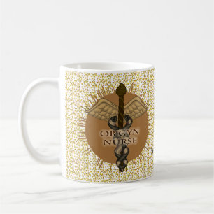 OB Gyn Nurse Caduceus Coffee Mug