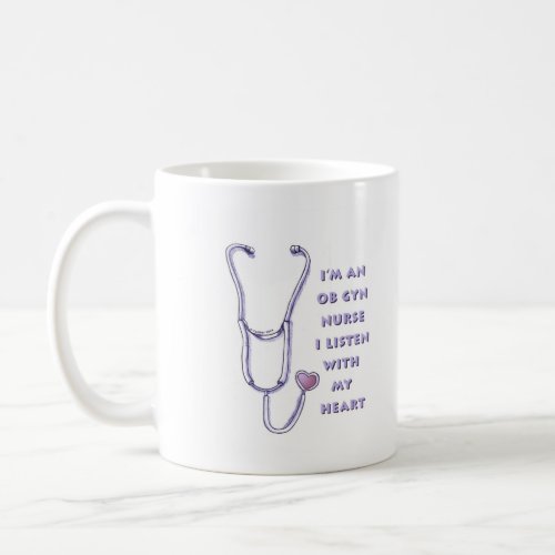 Ob Gyn Nurse Heart  Coffee Mug