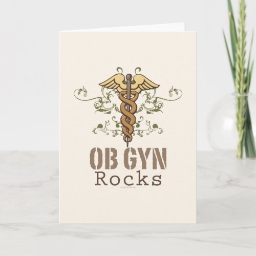 OB GYN Rocks Greeting Card