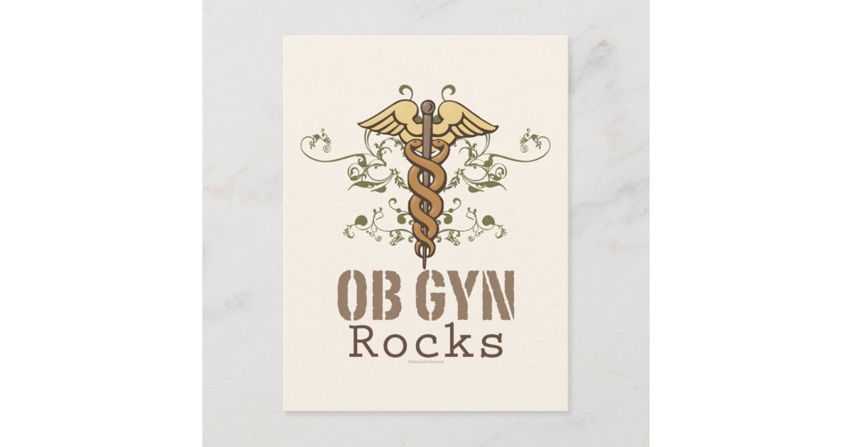 OB GYN Rocks Postcard | Zazzle