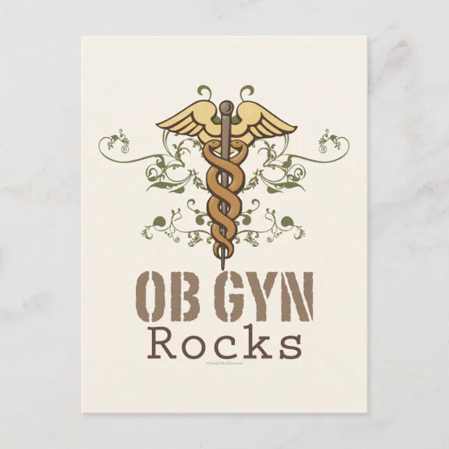 OB GYN Rocks Postcard | Zazzle