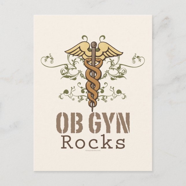 OB GYN Rocks Postcard (Front)