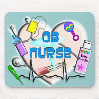 OB Nurse Art Gifts Mouse Pad