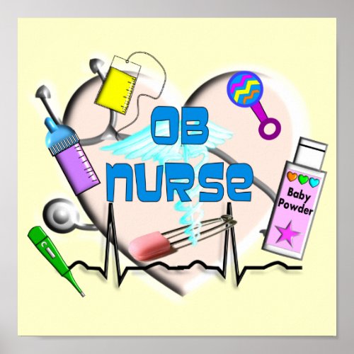 OB Nurse Canvas Art Print
