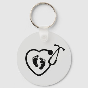 OB Nurse Doctor Keychain