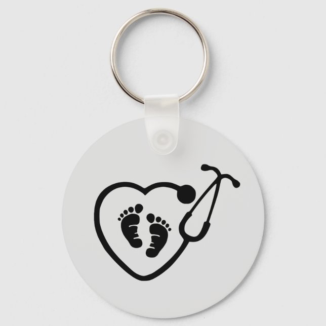 OB Nurse Doctor Keychain (Front)