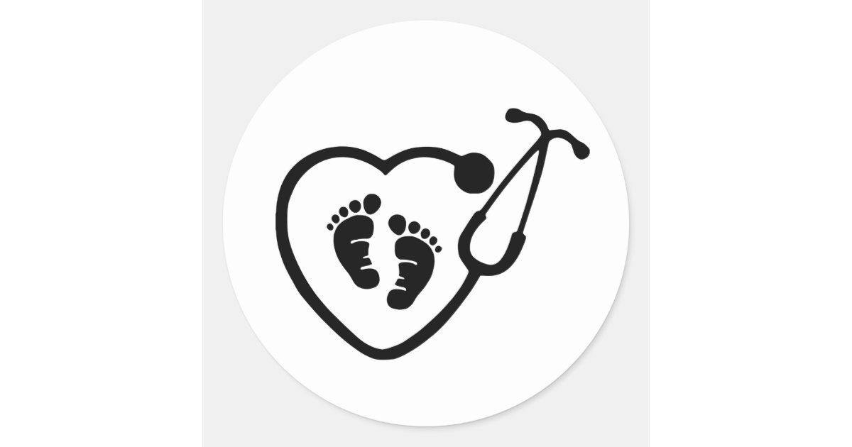 OB Nurse Doctor Stickers | Zazzle