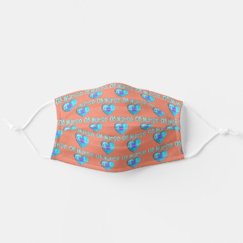 OB Nurse Face Mask Orange