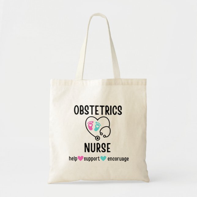 OB Nurse Gift Obstetrics Nurse Obstetrical Nursing Tote Bag (Front)