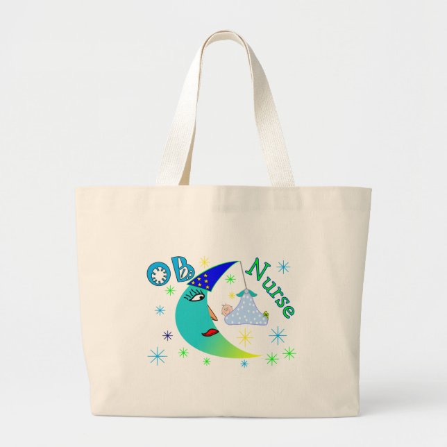 OB Nurse gifts Large Tote Bag (Front)