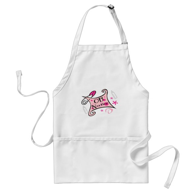 OB nurse (obstetrics) Nursing Adult Apron (Front)