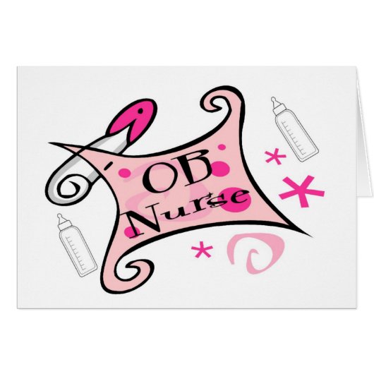 OB nurse (obstetrics) Nursing Cards (Front Horizontal)