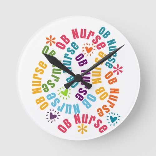 OB Nurse Words  Round Clock