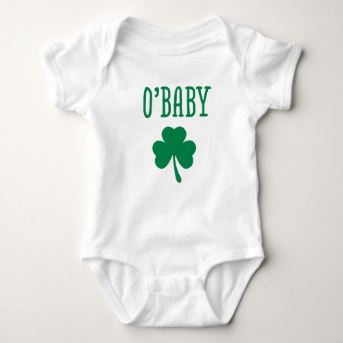 OBaby St Patricks Day Baby Lucky Charm Bodysuit