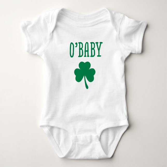 O'Baby St. Patrick's Day Baby Lucky Charm Bodysuit (Front)