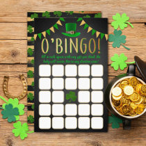 O'Baby St. Patrick's Day Baby Shower Bingo Game