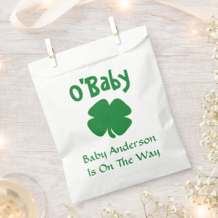 O'Baby St Patrick's Day Baby Shower Favor Bag