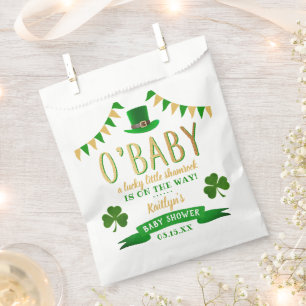 O'Baby St. Patrick's Day Baby Shower Favor Bag