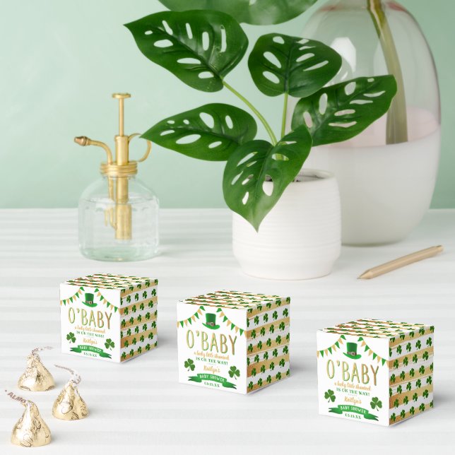 O'Baby St. Patrick's Day Baby Shower Favor Boxes (Multiple)