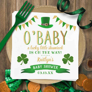 O'Baby St. Patrick's Day Baby Shower Napkins