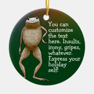 Obadiah Toad Customizable Ceramic Ornament