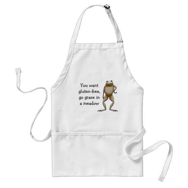 Obadiah Toad Gluten-Free Template Adult Apron (Front)