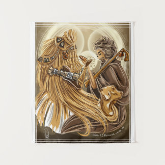 Obaluaiê and São Roque by Oradica N.C. Porciunica Tapestry