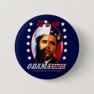 Obam-a-nation (sq) pinback button