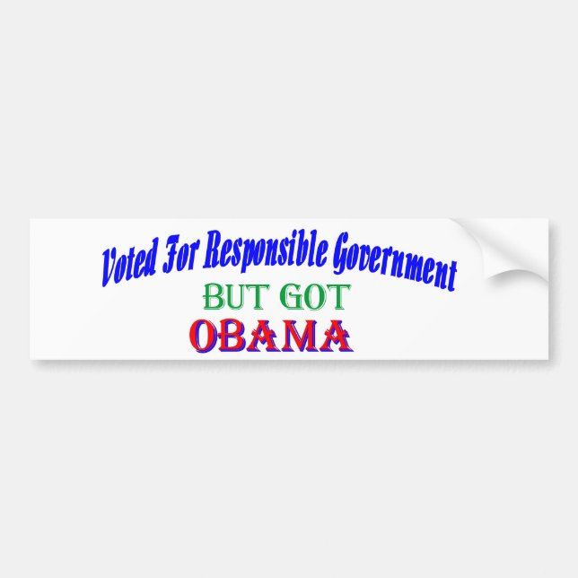 OBAMA3 BUMPER STICKER (Front)