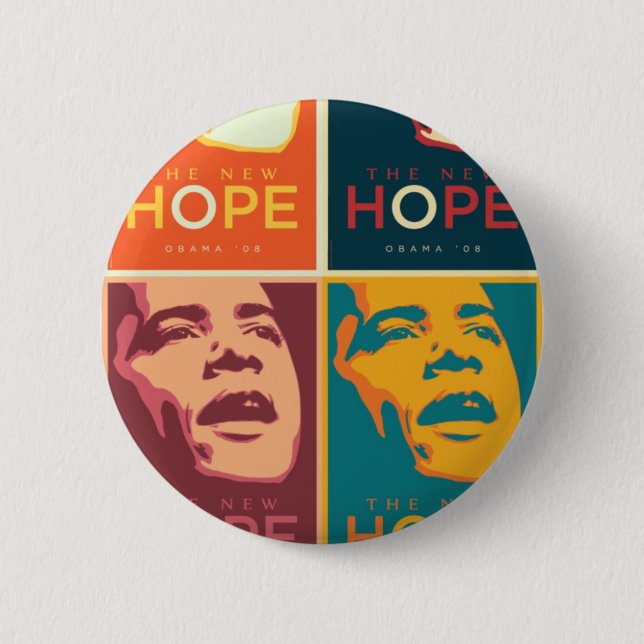 obama 03 pinback button (Front)