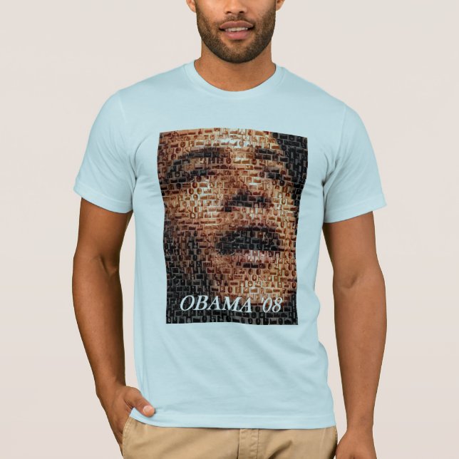 Obama 08 African-American Montage T-Shirt (Front)