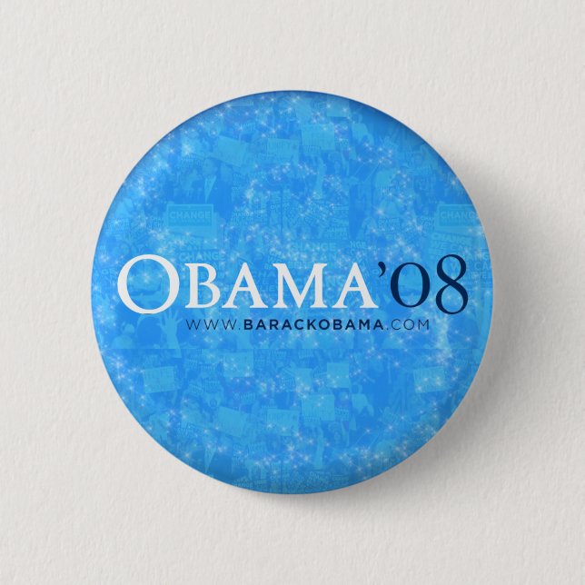 Obama '08 Blue Button (Front)