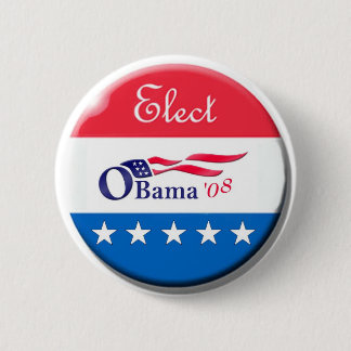 Obama 08 Elect Button
