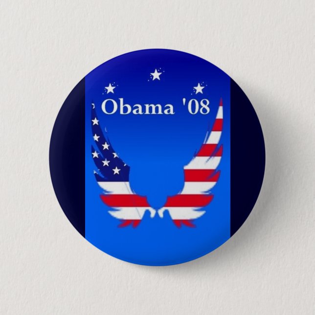Obama '08 pinback button (Front)