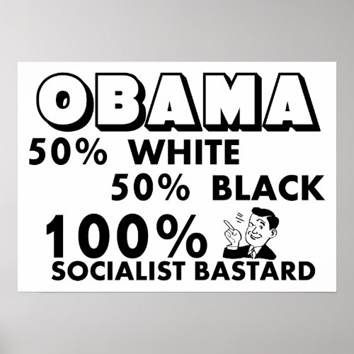 Obama 100 Socialist Poster