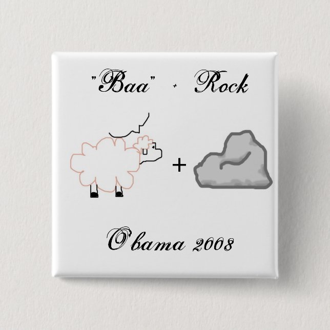 O'Bama 2008 - Customized Pinback Button (Front)
